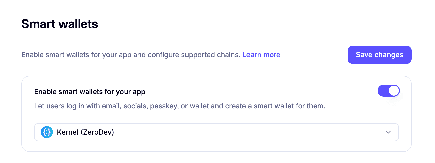 Privy smart wallet — chain and provider configuration