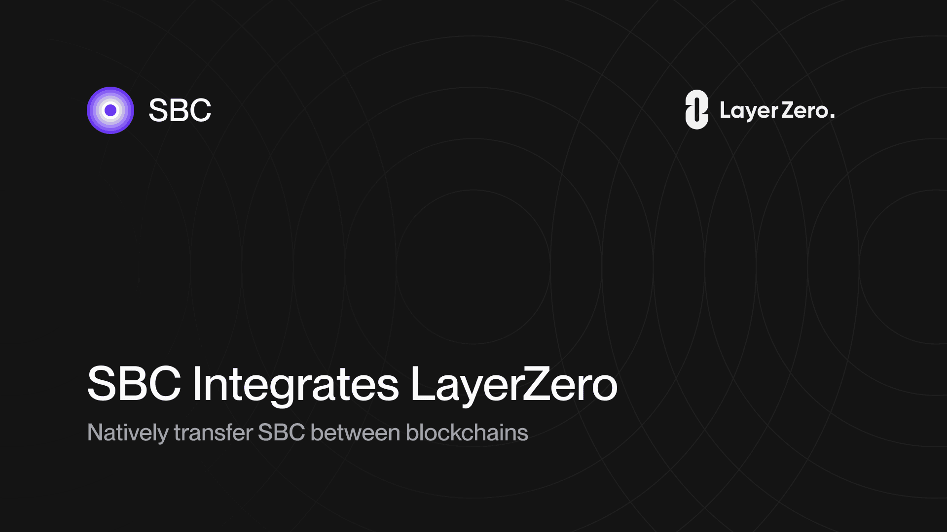 SBC and LayerZero logos